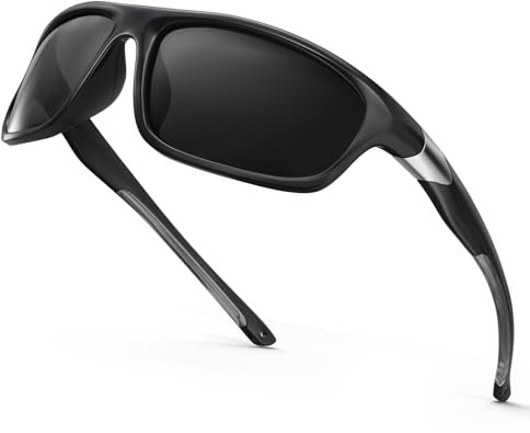 SKYFUEN Polarisierte bifokale Lesesonnenbrille, TR90, Bifokal, integrierte Sonnenleser, Angeln/Fahren, Polarisiertes bifokales Schwarz, 2.44 inches