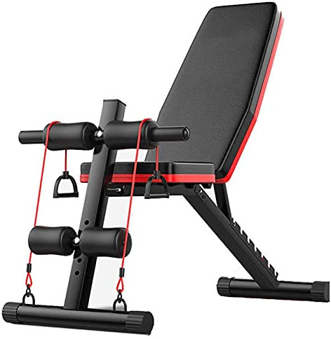 Xiaoxu Hantelbank, faltbar, Hantelbank, verstellbare Trainingsbänke, Sit-Up-Bank, Multifunktions-Gymnastikbank für Bankdrücken, Sit-Ups, Beinheben, Ganzkörper-Fitness