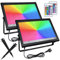 GOQELK Foco LED RGB RGB para exteriores, 100 W RGB con mando a distancia, 16 colores, 4 modos