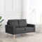 Homgoday 2-Sitzer-Sofa, dunkelgrau, aus Stoff, für den Außenbereich, für den Garten, Bett, Sofa, Couch, Sofa, Garten, Wohnzimmer, Terrasse, Außenbereich, Möbel