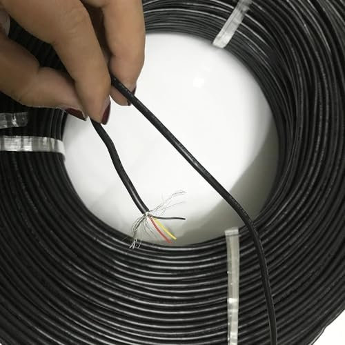 ZGYDNM 2/5/10M shielded cable 28 AWG channel audio 2 3 4 core tinned copper headphone copper control electrical signal line(10 m,28awg 4core)