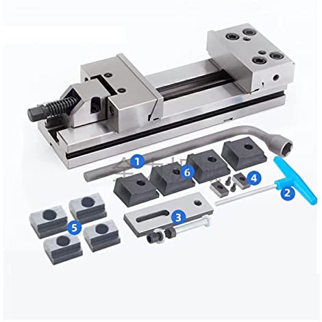 GT125 / 5-Zoll-Hochpräzisions-manueller flacher Schraubstock-Werkzeugmacher-Schraubstock for CNC-Schleif-Fräsmaschine