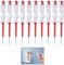 10 Cacciavite Cercafase Reversibili, Giravite Tester, Professionale Tester di Tensione da 100V a 500V con Indicatore LED, Giravite Multifunzione Perfetto per Elettricisti Appassionati del Fai