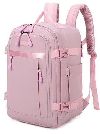 BRIJAY Zaino Ryanair-Easyjet Cabin 40 x 20 x 25 cm (20 L) | Zaini gives air travel | Borsa da Cabina Zaino per Uomo e Donna da Lavoro Lavoro Viaggio e Trekking Scuola (ROSA)
