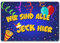 speecheese Wir sind alle Jeck Hier Kölner Karneval Fußmatte in 40x60 cm ohne Rand Dekoration für den Eingang um Fasching und Karneval in Mainz zu feiern und zu Zeigen wie sehr Man die 5