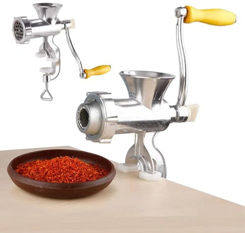 Tritacarne Manuale, Tritacarne Manuale per Uso Domestico, Tritacarne Manuale per Insaccatrice di Salsicce, Tritacarne Manuale Multifunzionale ergonomico per Pasta