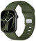 Oielai Sportarmband Kompatibel mit Apple Watch Armband 46mm 45mm 44mm 49mm 42mm(Series 3/2/1) Damen Herren, Weiche Silikon Ersatzarmband für iWatch Series 10 9 8 7 6 5 4 3 2 1 SE Ultra/Ultra 2, Grün