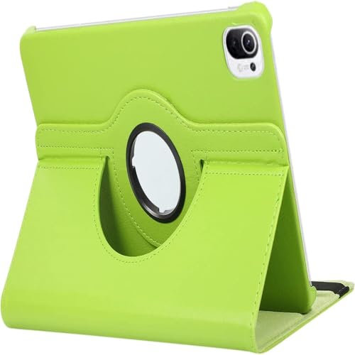 EGHFIXSD Custodia girevole a 360 gradi per Xiaomi per rosso per Mi Pad SE 11 10.6 Cover per Mi Pad 5 6 Pro 11 12.4 pollici Custodie protettive in pelle PU per tablet, verde, per MiPad 6S Pro 12