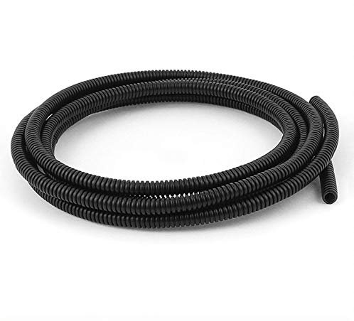 HFGDRH Guaina per Cavi Flessibile, 10m 20m 50m 50m PP Tubo corrugato Auto Auto Ondulato Tubo Tubo Isolamento Cablaggio Involucro Involucro corrugato(50M,OD10mm Opening)