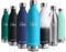 Trinkflasche 1L, Isolierflasche BPA-Frei Auslaufsicher, Vakuum Thermosflasche, Thermosflasche Kohlensäure Geeignet, Wassflasche Edelstahl für Sport, Erwachsener, Kinder, Fussball, Uni, Reisen