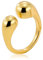 ALEXCRAFT Anello Chunky Dorato Anello Goccia Regolabile Anelli Donna Oro Anelli Oro Uomo Grosse Forma Aperti