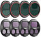 Freewell Ganztägige ND- und ND/PL-Filter für DJI Mavic 4 Pro – komplettes ND4- bis ND64-Set mit Polarisatoren für ganztägige Lichtsteuerung, Blendreduzierung und lebendige Luftaufnahmen, 8er-Pack