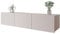 Mirjan24 TV Schrank Calabrini 150 BR04 TV Lowboard mit Grifflose Öffnen, Fernsehschrank Hängeschrank Hochglanz Matt Wohnwand (Cashmere)