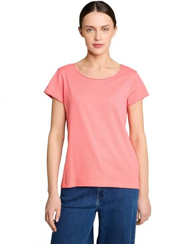 Tom Tailor Damen T-Shirt mit weitem Rundhalsausschnitt