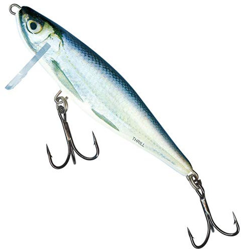 Salmo Thrill Wobbler sinkend, Farben:Real Bleak, Länge/Gewicht/Laufverhalten/Tauchtiefe:5cm / 6.5g / sinkend
