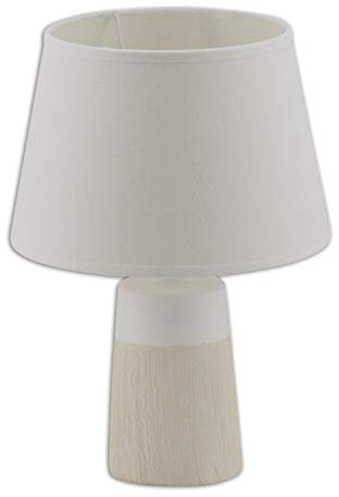 Näve Leuchten 3122323 A++ to E, Kerami Tischleuchte Mia, Keramik, 40 W, weiß, 21 x 21 x 31 cm