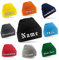 Generic Strickmütze (Beanie) mit Wunschtext Bestickt (gelb)
