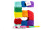 Trendario Zahl 5 Pinata Set, Pinjatta + Stab + Augenmaske, Ideal zum Befüllen mit Süßigkeiten und Geschenken - Piñata für Kindergeburtstag Spiel, Geschenkidee, Party, Hochzeit