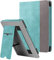 FINTIE Étui pour 6 Kobo Nia 2020 / Kobo Clara HD 2018 (Numéro de Modèle: N306 / N249) - Coque avec Béquille Housse avec Compartiment Cartes et Dragonne, Veille/Réveil Auto, Denim Turquoise