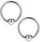 CIZME 2stk Titan Nasenpiercing Nasenring 14G 8mm/10mm Captive Bead Klemmkugel Nase Lippe Septum Piercing Ring