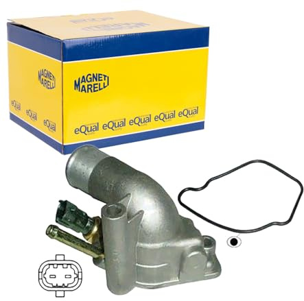 MAGNETI MARELLI 352317101900 Thermostat Kühlmittel Kühlwasserthermostat mit Dichtung mit Sensor 92°C Kompatibel mit OPEL Corsa C Schrägheck X01 1338098 24456401 TE0190