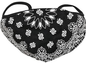Urban Classics Unisex Bandana Face Mask 2-Pack Alltagsmaske, MT1375, Einheitsgröße, black/white