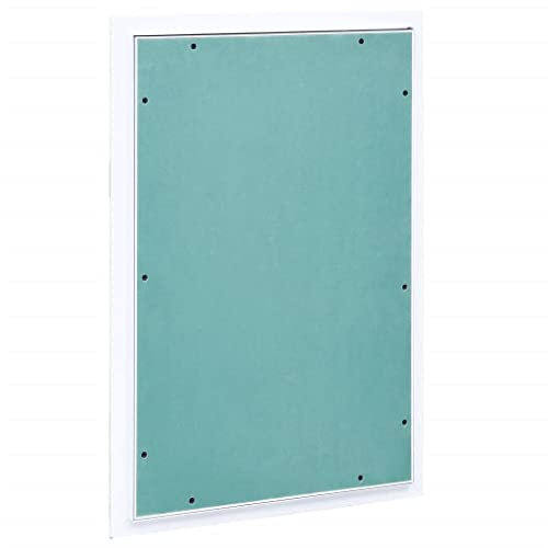 vidaXL Panel de Acceso Estructura Rampilla Inspección Marco Puerta Revisión Mantenimiento Paredes Techos Aluminio y Placa de Yeso 300x600 mm