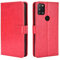 Alcatel 3X 2020 Hülle [Brieftasche] [Klammerfunktion] [Kartenfächer] [Magnetic Flip Cover] Kompatibel mit Alcatel 3X 2020 Smartphone(Rot)
