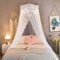 Moskitonetz Kinderbett Ohne Bohren SZHTFX Baldachin Betthimmel Moskitonetz Prinzessin Bett Kuppel Moskitonetz Prinzessin Spielzelte Dekoration für Haus Dekoration Outdoor Camping Insekte, Weiß-1