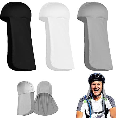 3 Stück Helmfutter, Radfahren Laufen Nackenschutz Hut,Sturmhaube Gesichtshaube, Schweißableitend Kühlende, Fahrrad Motorrad Ski Schlauchtuch Liner Schweißableitende Kappe für Fahrräder Motorradhelme