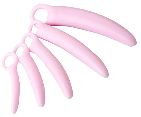 5 Pezzi Kit di Dilatatori Vaginali in Silicone Plug Vagina Plug Anale Set di Allenamento Ano Rosa per Uomini Donne Weimob