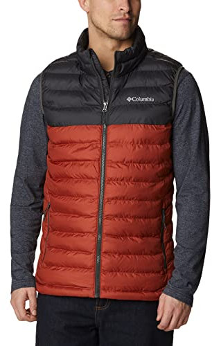 Columbia Men's Vest, Warp Red, Shark, M