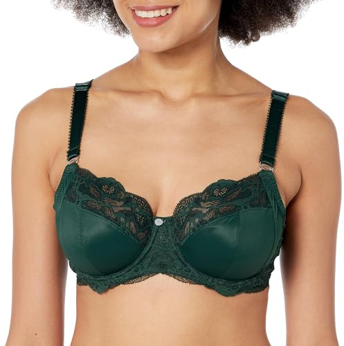 Fantasie Women's Reflect Bügel-bh mit Seitlicher Unterstützung Full Coverage Bra, Sheer, Deep Emerald, 38D