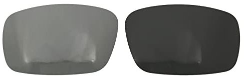 Wetnenss Verres de rechange polarisés pour Oakley Crankshaft OO9239 Épaisseur 1,5 mm Prévention du sel Résistant à l'huile (rouge foncé) (K doré), Photochromatique, 61*38mm