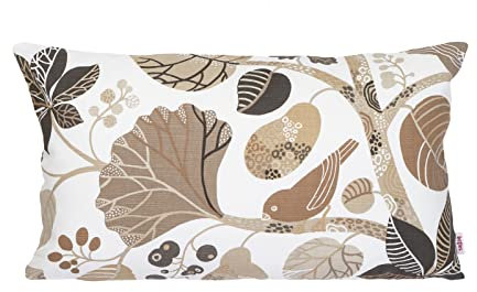 beties Zauberwald Kissenhülle Bezug ca. 30x50 cm hochwertig & angenehm aus 100% Baumwolle (Taupe)