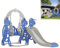 Aufun Toboggan pour enfants, 4 en 1, aire de jeux avec panier de basket, toboggan extra long, balançoire, toboggan bébé facile à installer pour l'intérieur et l'extérieur, arrière-cour (175 x 145 x