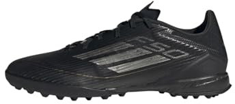 adidas F50 League Football Boots Turf, Core Black/Iron Metallic/Gold, 6.5 UK