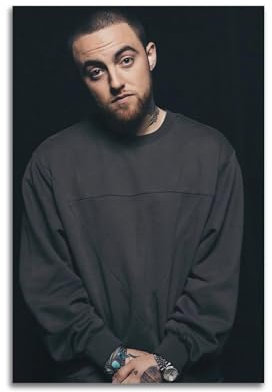 Mac Miller. Poster mit Charakteren, Wandposter, Sänger und Schauspieler, Kunstdruck, ästhetisches Wandbild, ästhetische Leinwand, moderne Wohnzimmer-Schlafzimmer, Dekoration, 20 x 30 cm, ungerahmter