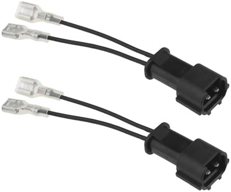 OTOTEC 2pcs Car Speaker Wire Adapter - Special Plug Compatible with Hyundai Wiring Harness Pigtail Socket Car Horn Connector Harnesses Cable (Black)