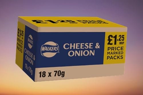 Generic Walkers Cheese & Onion Crisps 70g (Case Of 18)