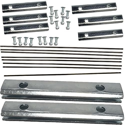 New 12ft trampoline enclosure cable wire & Clamp fittings (8 cable wire + Fittings)