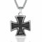 Hokech Customize Mens Stainless Steel 1813 German Iron Cross Pendant Necklace Chain Accessories