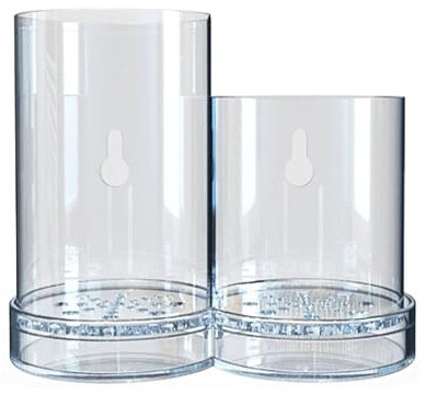 Tyenaza Porte-Baguettes, Porte-ustensiles en Acrylique Style De Luxe Léger avec Drainage Récipient De Baguettes De Cuisine Transparent pour Suspension Murale De Comptoir