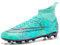 Biayphyne Scarpe da calcio in erba sintetica da uomo, scarpe da calcio, per bambini, per interni, AG FG TF, 068 Ag Verde, 42 EU