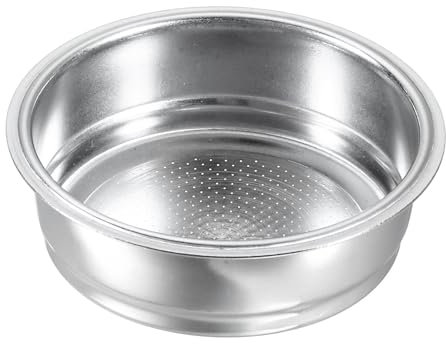 sourcing map 1Pcs 51mm Coffee Filter Basket, 1-Cup Stainless Steel Reusable Espresso Coffee Machine Bowl Baskets Replacement