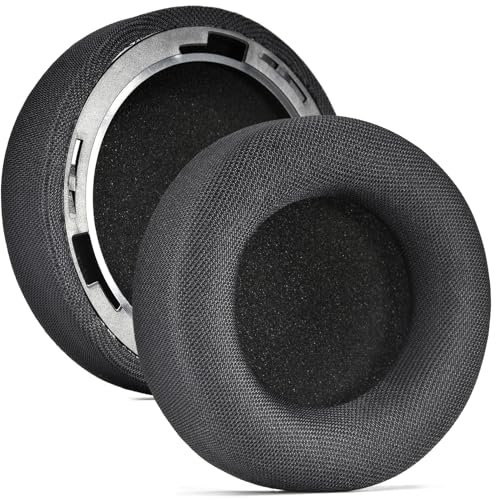 defean Ersatz-Ohrpolster, kompatibel mit Corsair Virtuoso Pro, kabelgebunden, offene Rückseite, Gaming-Headset, Ohrpolster mit geräuschisoliertem Schaumstoff (elastisches Stoff)