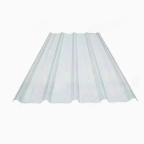 Transparente Dachplatte,2 mm Wellplatte Dachblech,UV-beständige FRP-Tageslichtplatte,Isolierendes Dachmaterial für Gebäude,Dachverkleidungsplatte,1/3/5/8/10/13/15 Stück (0.9x0.5m/35x20in,1 Pcs)