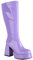 BILIKEYU Lange Stiefel Damen Plateau rutschfest Stiefeletten Lack Mit Absatz Reißverschluss Sexy Mid-Calf Kurzschaft Stiefel Vintage Elegant Bequem Langlebig Stiefel gr 37 Lila