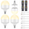 LGMCF Lampadina ricaricabile, E14, dimmerabile, con gancio nascosto e telecomando, 10W, 3 colori, con funzione per campeggio, luce di emergenza con magnetico, 4 unità