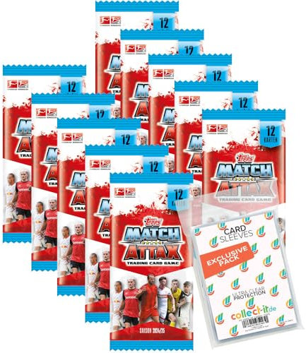 Topps Match Attax Trading Cards Bundle (Bundesliga 24/25-10 Booster)